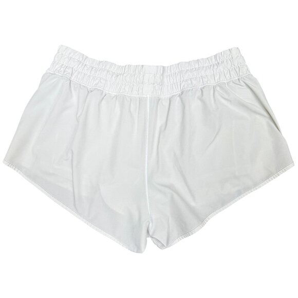 Women's OFFLINE by AERIE Low Rise‎ Athletic Running Shorts- Cream | Size M - Picture 2 of 5